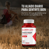 2 Pack gomitas de vinagre de manzana Gummy Life México - imagen 5