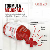 3 Pack gomitas de vinagre de manzana Gummy Life México - imagen 2